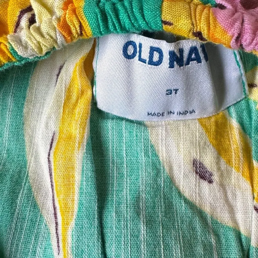 Old Navy Summer Seasonal Toddler Beach Tropical Printed Romper Sz 3T NWT